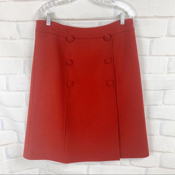 Talbots Dresses & Skirts - Talbots Red 100% Wool Pencil Skirt NWT 12